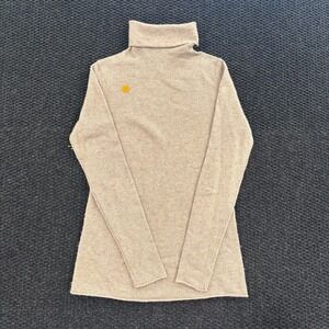 Halogen Cashmere Wool Blend Turtleneck Pullover Sweater Beige Women's Size Small